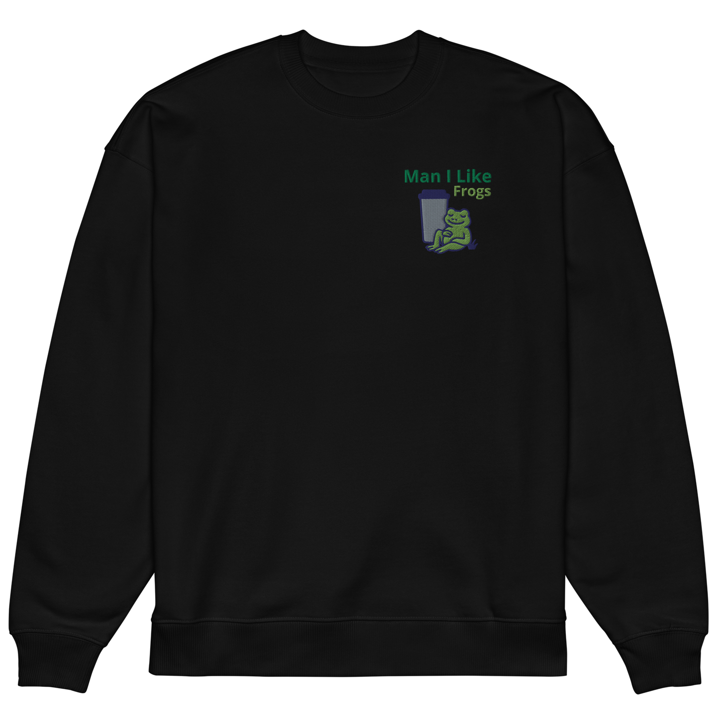 Embroidered Unisex organic oversized sweatshirt