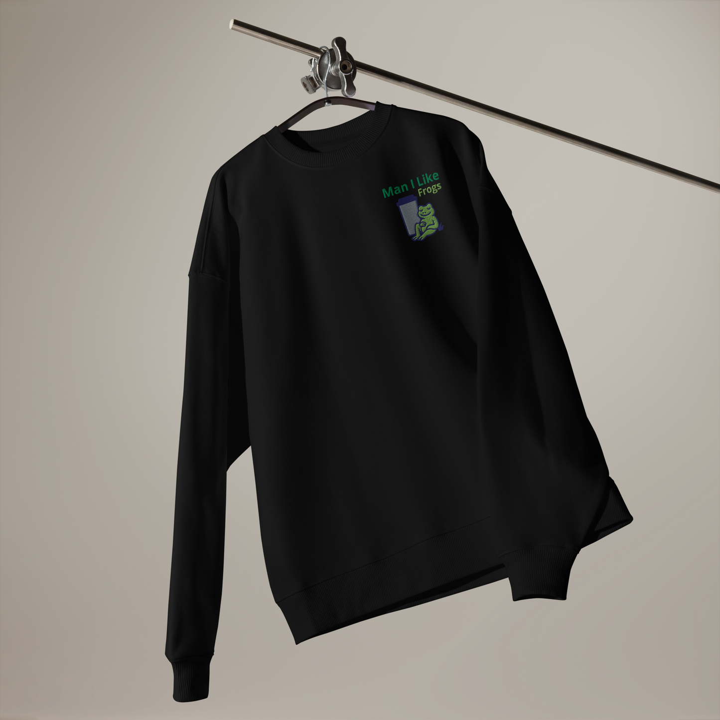 Embroidered Unisex organic oversized sweatshirt